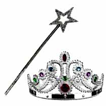 Gumus-Renk-Metalize-Prenses-Taci-ve-Metalize-Prenses-Yildiz-Asasi