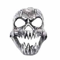 gumus-renk-sivri-disli-halloween-kafatasi-maskesi