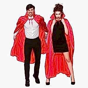 Kırmızı Dik Yaka Pelerin